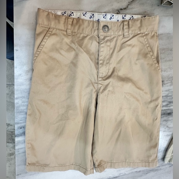Tween big boys size 12 khaki twill shorts adj waist (5 pairs) - Picture 5 of 7